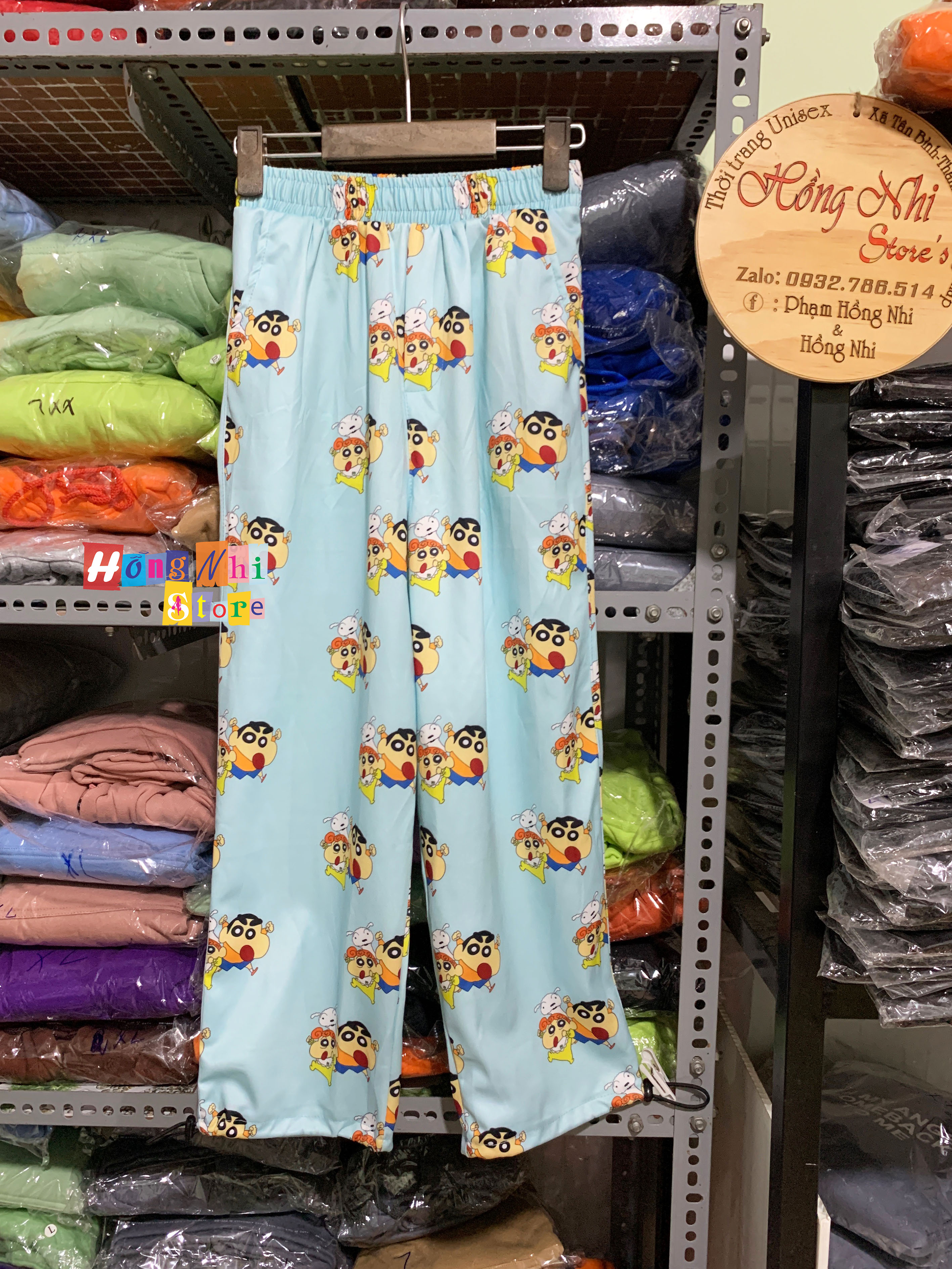 Quần Hoạt Hình Dài Dây Rút Lai Cartoon Pant Oversize Ulzzang Unisex - MM