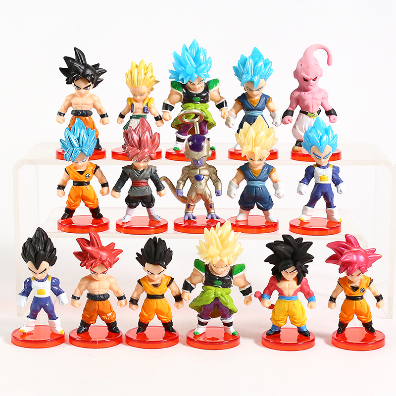 Bộ 16 Mô Hình Nhân Vật Trong Truyện Dragon Ball - Có Giá Đỡ ( Mẫu 2 )