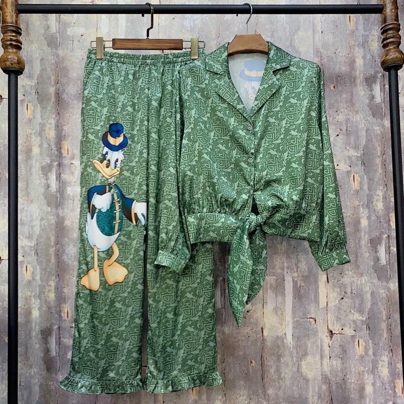 BỘ PIJAMA CỘT EO VỊT DONALD CAO CẤP (NEW)