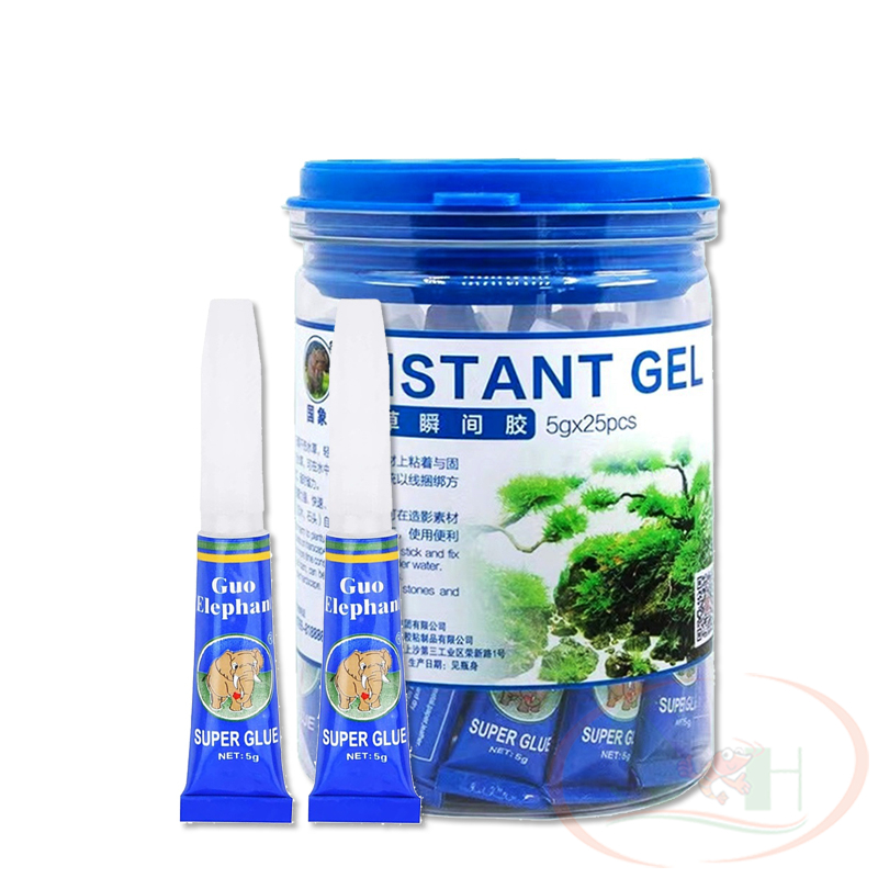 Keo dán Guo Elephant Instant Gel đa năng dán cây lũa đá san hô bể thủy sinh cá tép cảnh