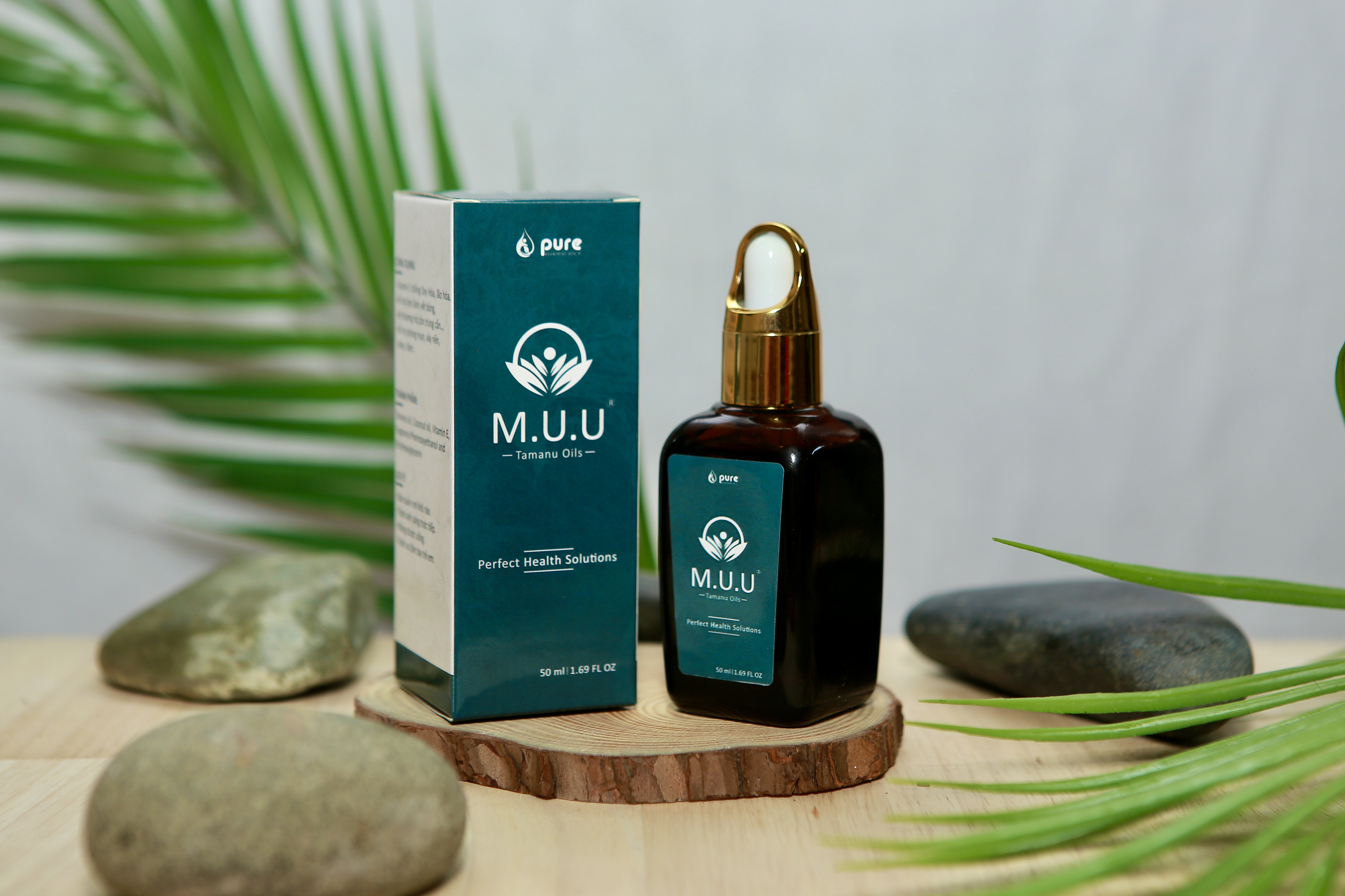 Dầu mù u M.U.U - Chăm sóc làn da - chống oxy hóa, lão hóa - Giảm bỏng, Giảm ngứa, Giảm hăm tã 50ml