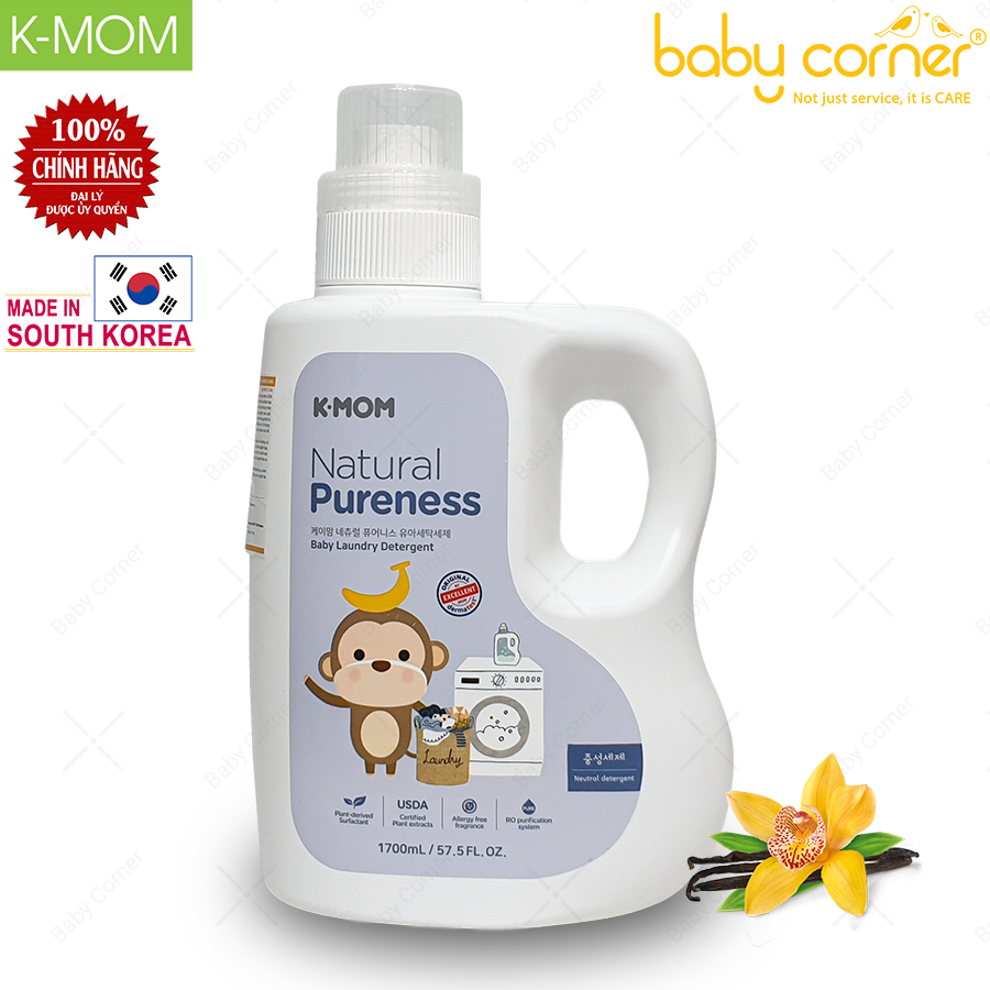 NƯỚC GIẶT ĐỒ SƠ SINH  KMOM HÀN QUỐC (CAN 1700ML)