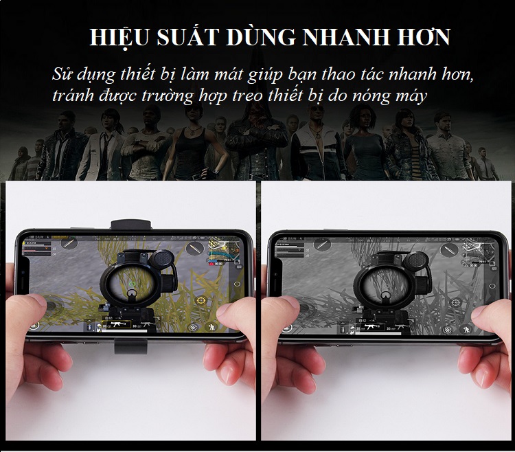 Quạt Tản Nhiệt Gaming Cho Điện Thoại Làm Mát Hiệu Quả P-20