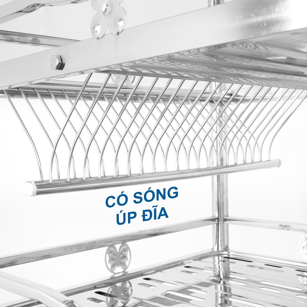 Kệ thẻ inox Deli Super 500 x 800 5 tầng