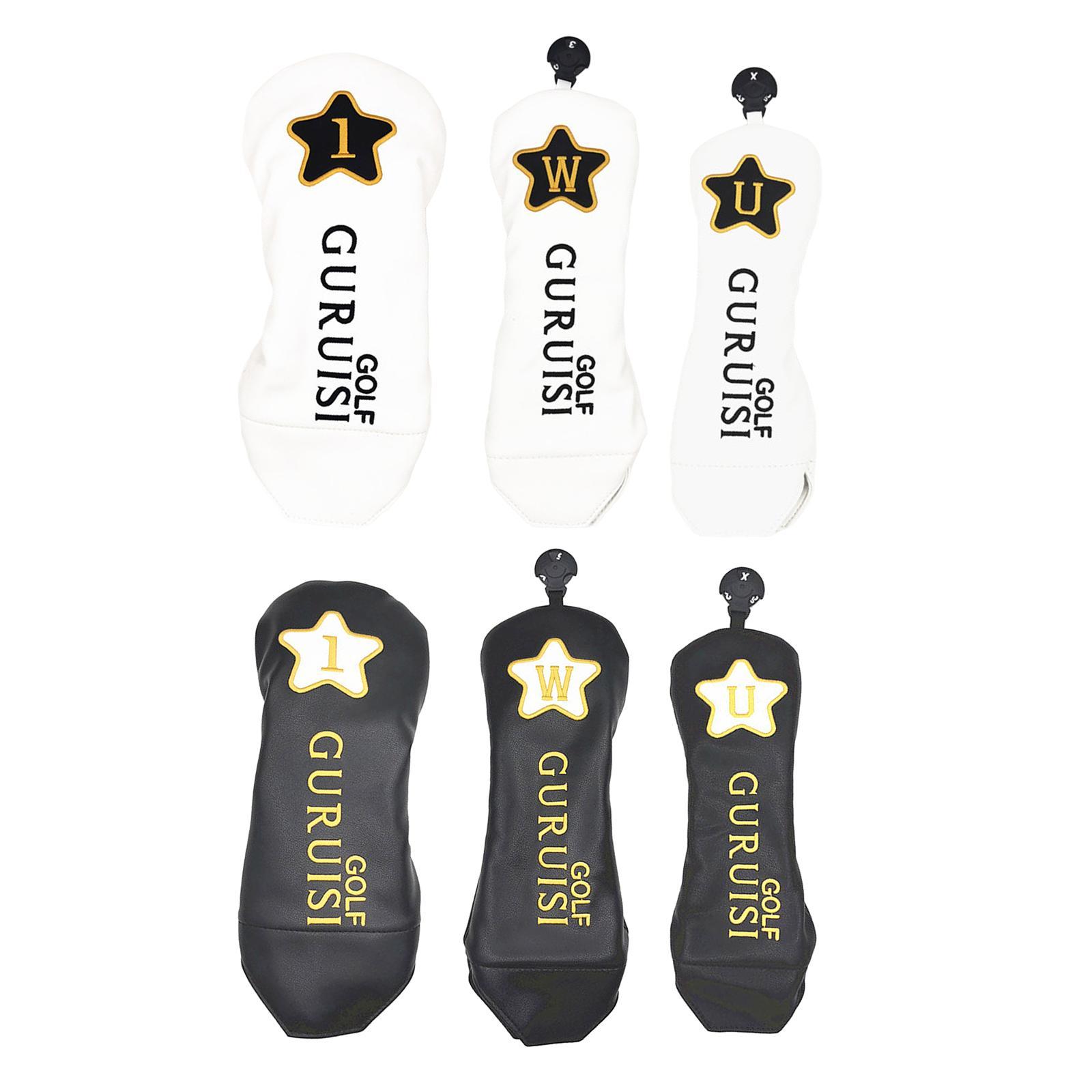Golf Wood Head Cover Waterproof Non Slip Utility Drivers Club Headcover Travel Golfer Gift Accessories