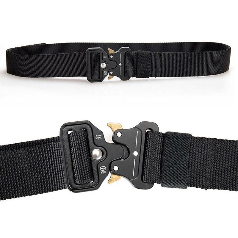 Chiến Thuật Quân Đội Đai Nylon Quân Sự Có Khóa Kim Loại SWAT Cảnh Sát Làm Nhiệm Vụ Cinto Nam Huấn Luyện Chiến Thuật Thắt Dây Eo Săn Bắn Phụ Kiện