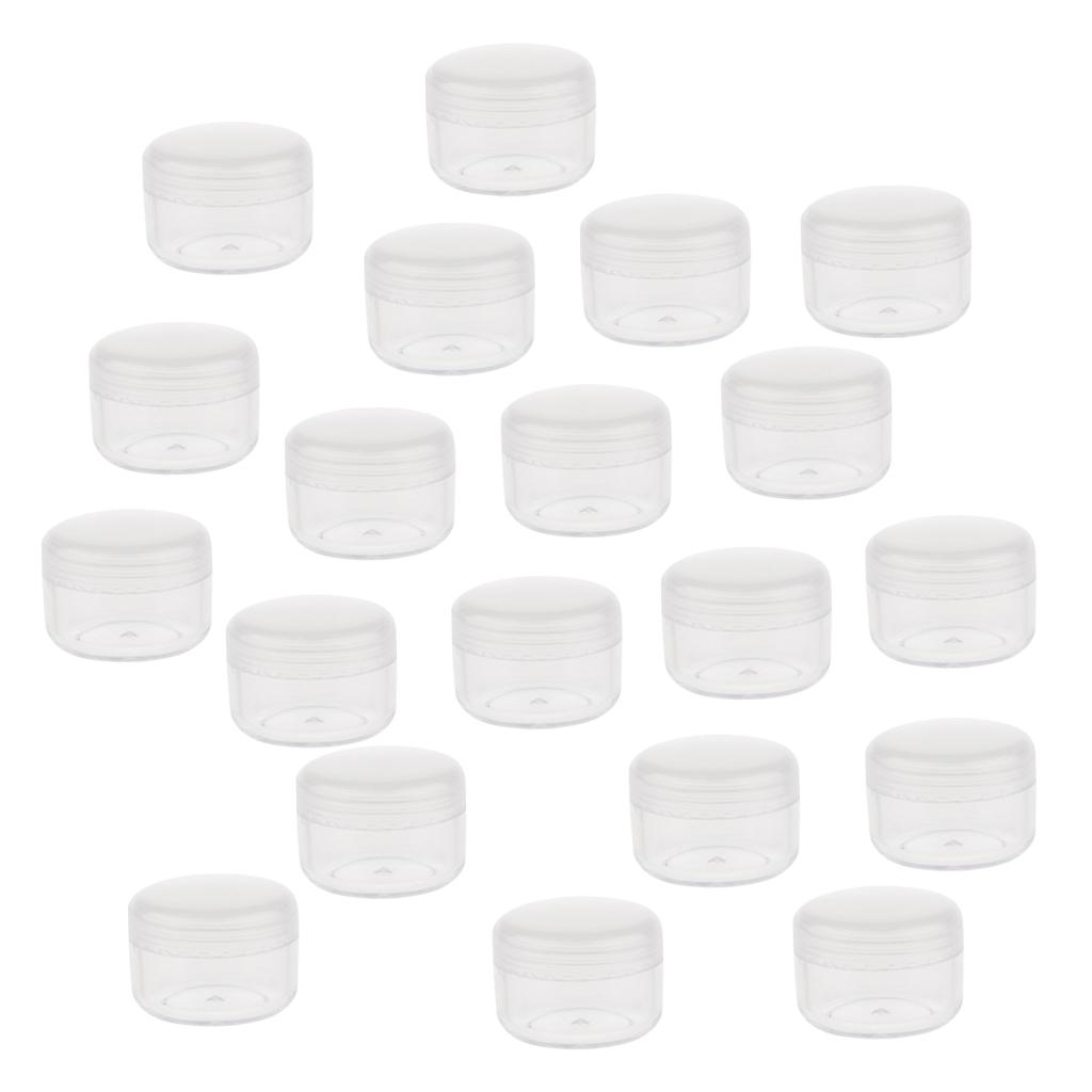 Small Plastic Cosmetic Cream Jars Pots Empty Cosmetic Containers with Lids 5g