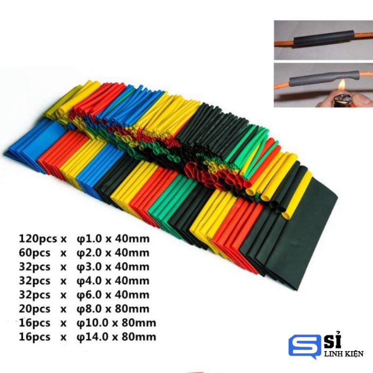 Túi ống gen - dây co nhiệt nhiều màu nhiều, đủ kích cỡ 127 328 530 cái