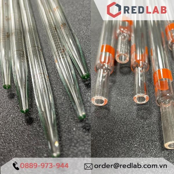 ỐNG HÚT THỦY TINH PIPET LOẠI DÀI CÓ CHIA VẠCH, PIPET THẲNG THỦY TINH 1ML 2ML 5ML 10ML 15ML 25ML 50ML