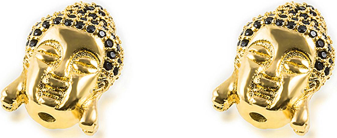 Combo 2 cái Charm hợp kim đầu phật tai dài xỏ ngang - Ngọc Quý Gemstones