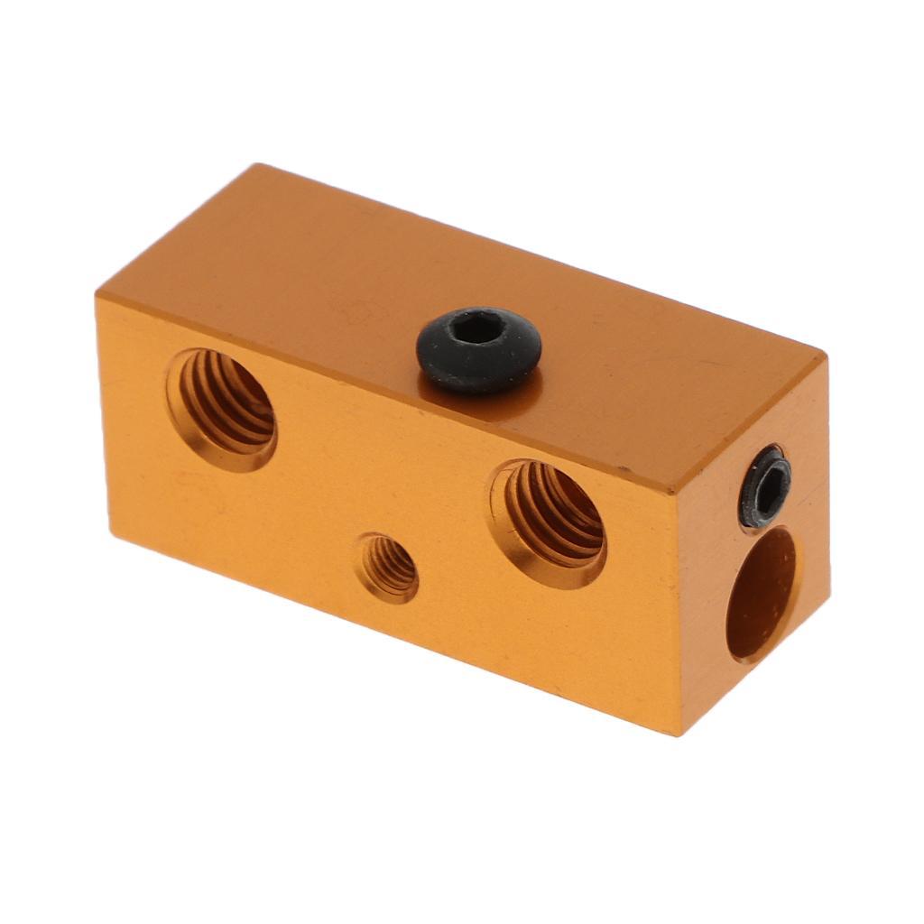 Aluminum Heating Hot Block Heater Assembly for 3D Printer Extruder