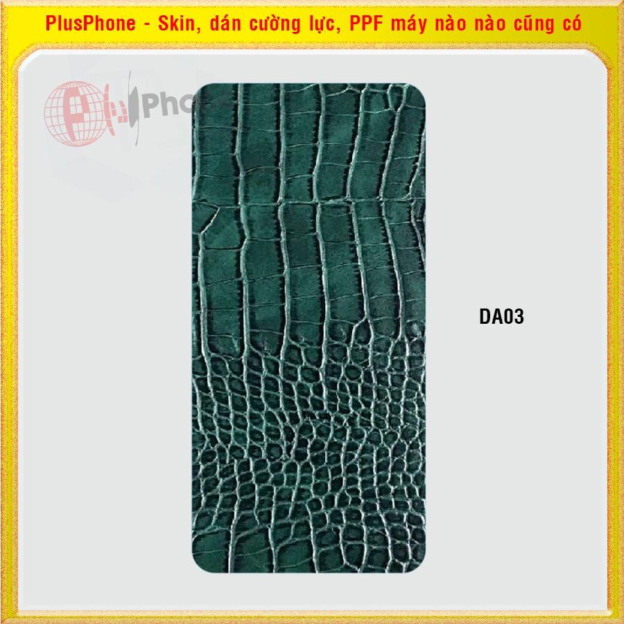 Dán Skin cho mặt sau Huawei Nova 2i, 3, 3e, 3i, 4, 5T, 7i vân da cá sấu, da báo