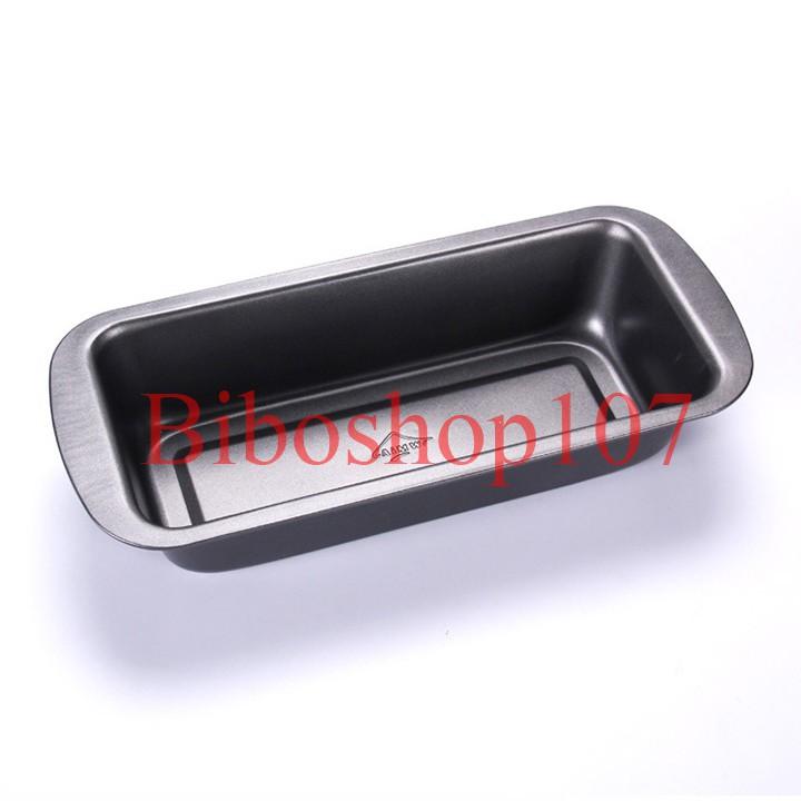 Khuôn chống dính hình chữ nhật dùng làm bánh mỳ 29x13x6cm