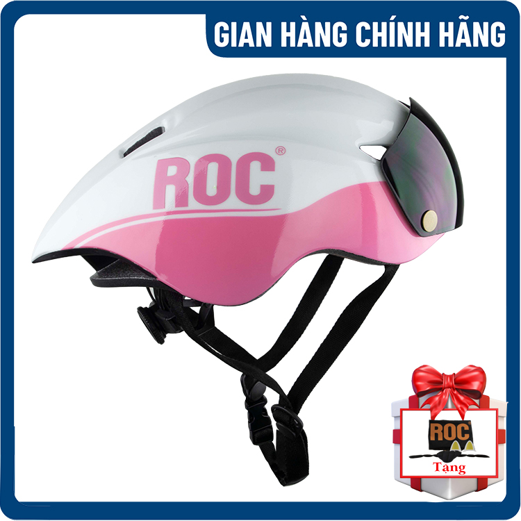 Nón bảo hiểm xe đạp thể thao ROC R16 - Kính hít - Đuôi nhọn - Siêu nhẹ - Hàng chính hãng - Bảo hành 12 tháng