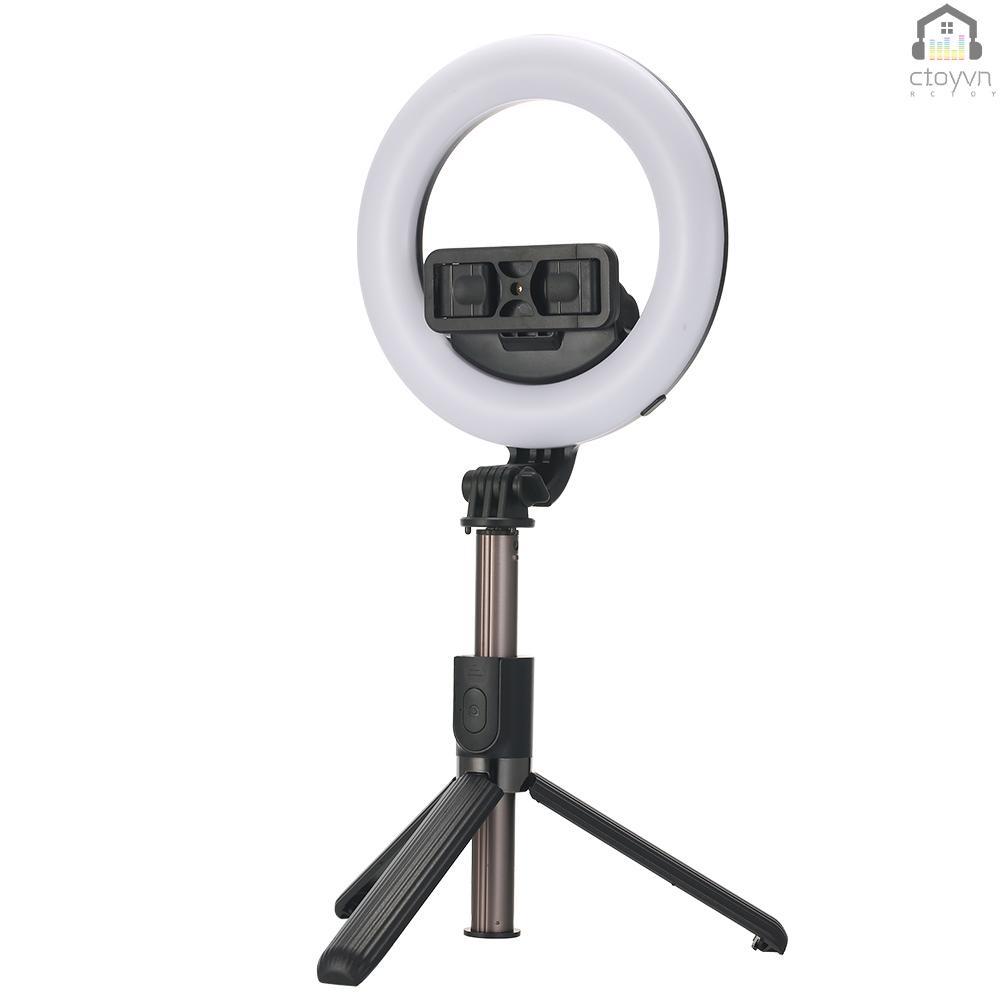 Gậy chụp ảnh selfie không dây L07 kết nối Bluetooth với vòng đèn LED 5 inch