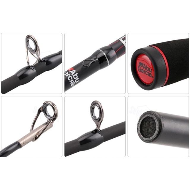 Cần câu cá lure ABU BLACKMAX dài 2m4 chính hãng có cả máy ngang và máy đứng y hình giá rẻ cần cực khoẻ
