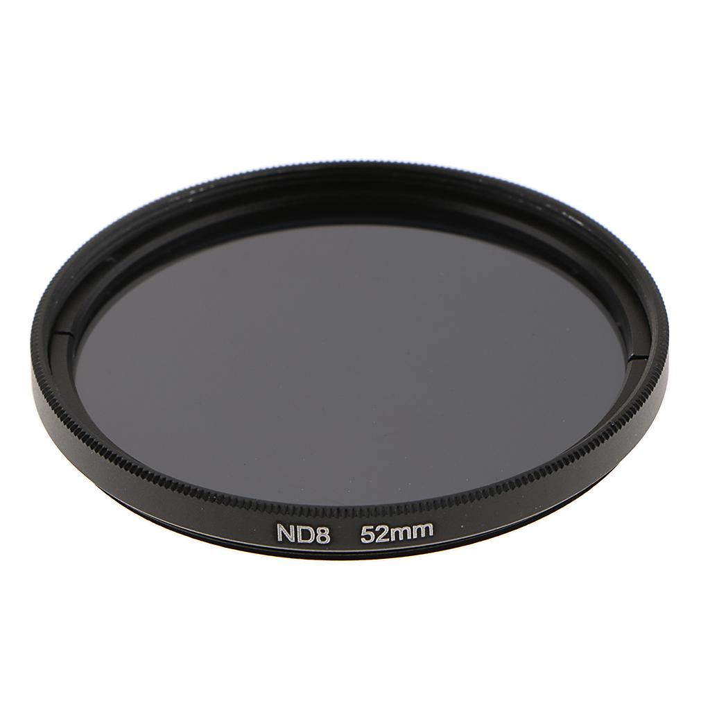 Ultra Slim ND Filter Neutral Density 52mm ND8 Compatible with 2.0 '' Lenses for
