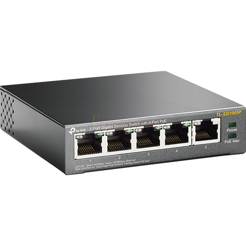 Switch TP-Link 4-Port PoE with 5-Port Gigabit Desktop TL-SG1005P - Hàng chính hãng