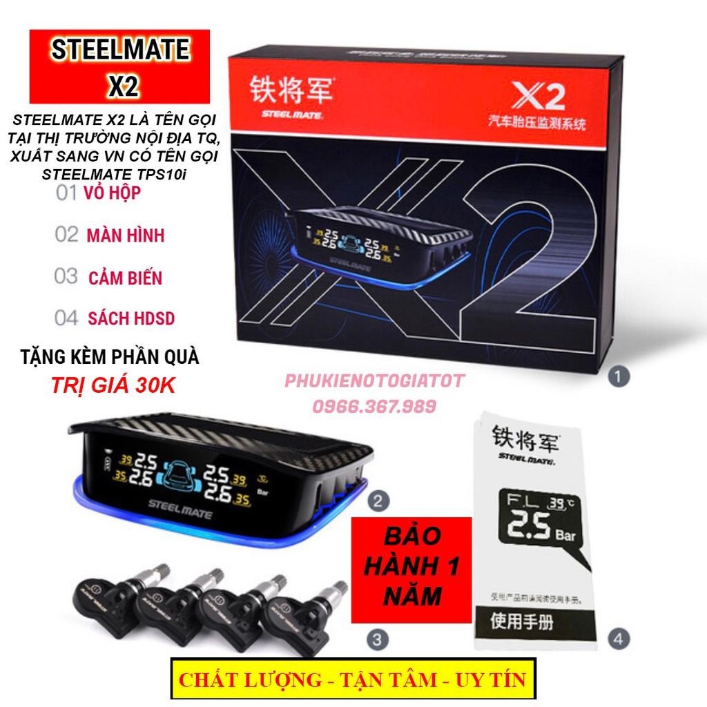 Cảm biến áp suất lốp ô tô STEELMATE X2 (tương đương steelmate TPS10i)