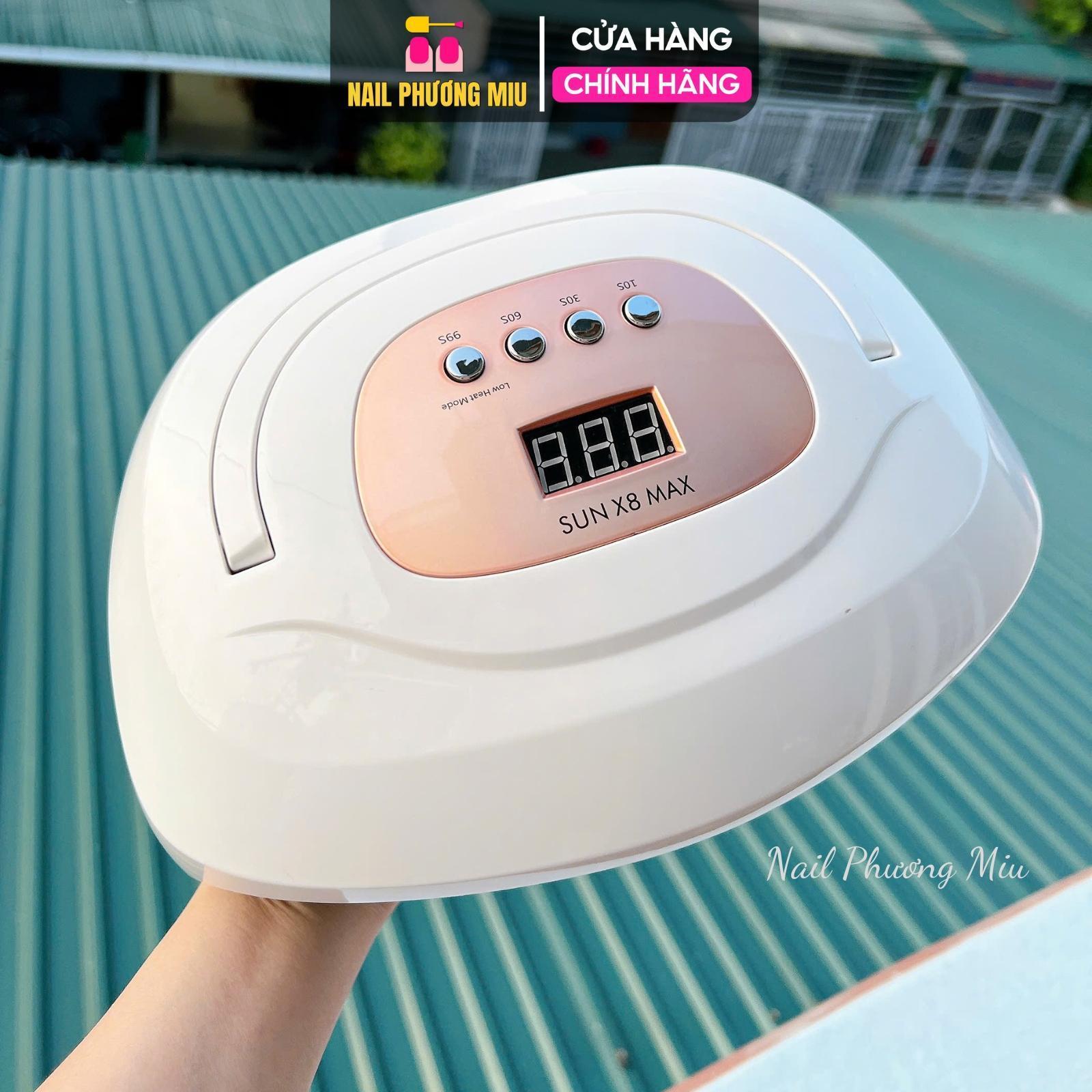 Máy Hơ Gel Sun X8 Max 150W, 57 Bóng, Khoang Rộng Cho 2 Tay Hoặc 2 Chân Làm Nail, Bảo Vệ Quá Nhiệt, Khô Gel Nhanh