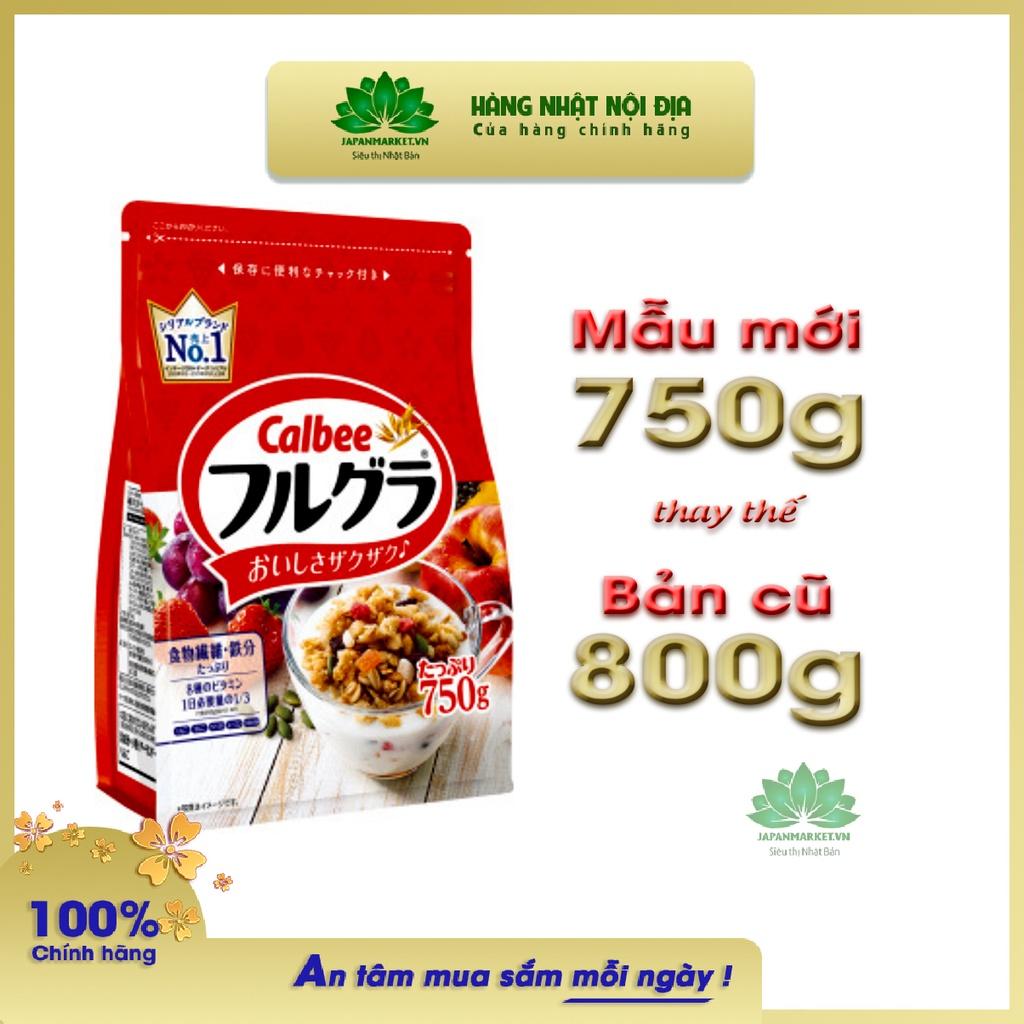 Ngũ cốc Sấy Khô Calbee 750g Nhật Bản, Ăn Kiêng Giảm Cân Ăn sáng