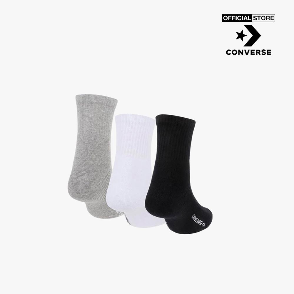 CONVERSE - Pack 3 vớ cổ cao unisex Quarter MQ889-3M