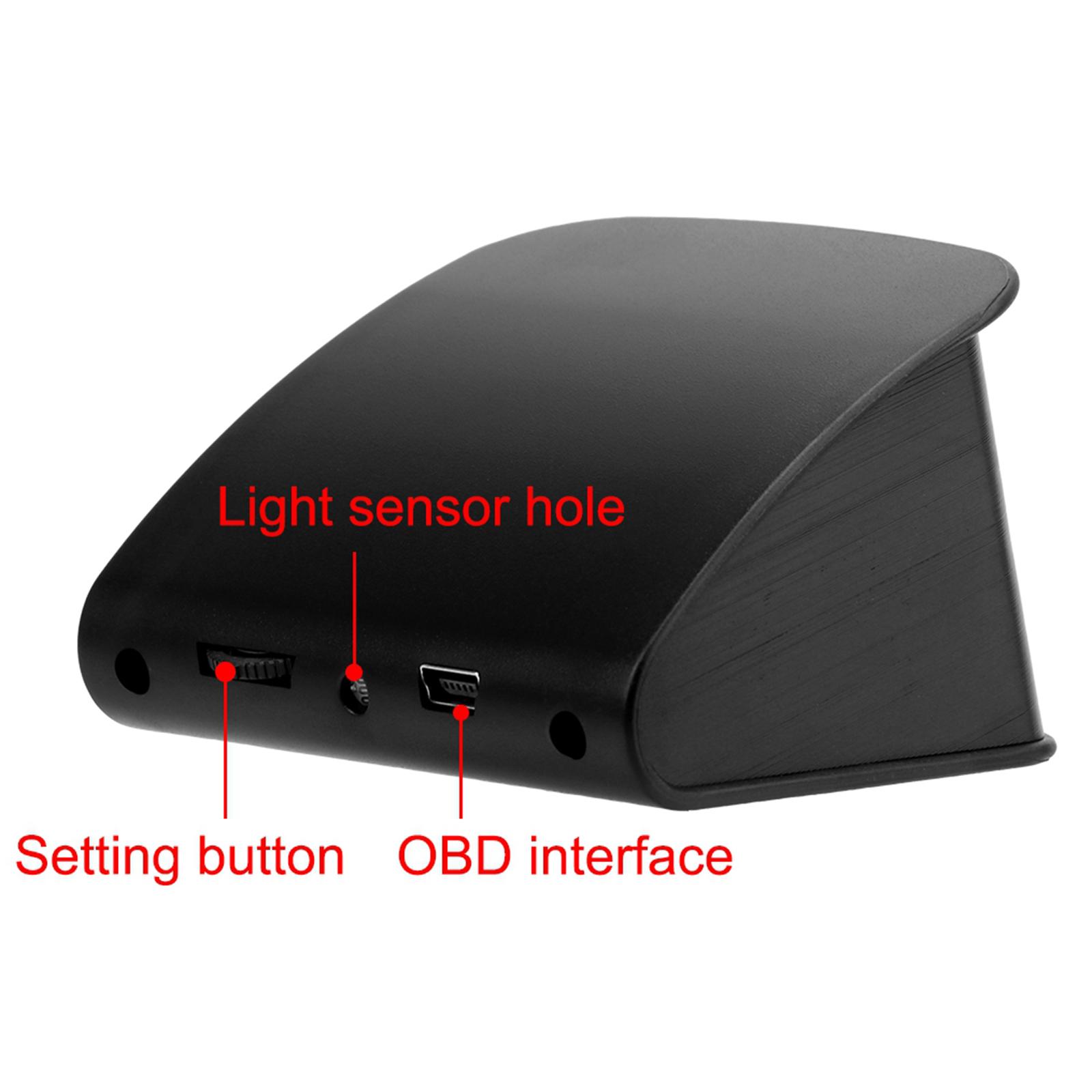 Universal LCD Screen Car Head Up Display OverSpeed Alarm for All Vehicle