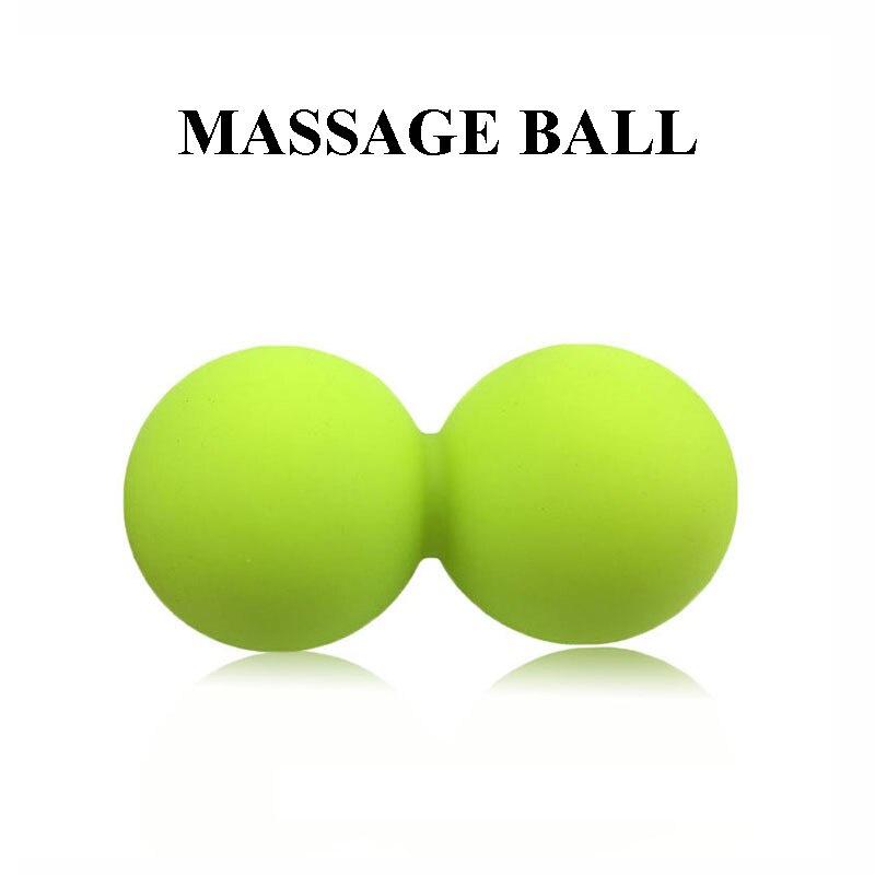 Food Grade Silicone Yoga Peanut Massage Ball Fascia Ball Relieve Relax Muscles Fitness Massage Double Ball Exercise Ball