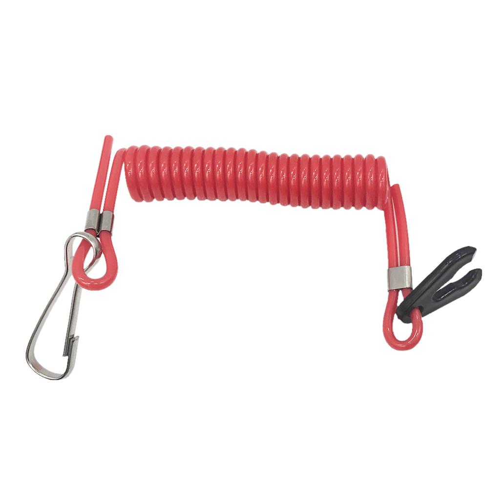 NEW BOAT OUTBOARD ENGINE MOTOR STOP SAFETY KILL SWITCH &TETHER CORD LANYARD