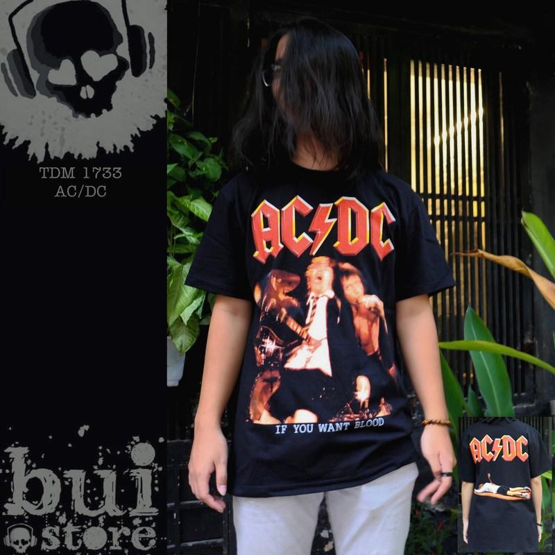 Áo Rock band tee phông / thun ACDC TDM 1733