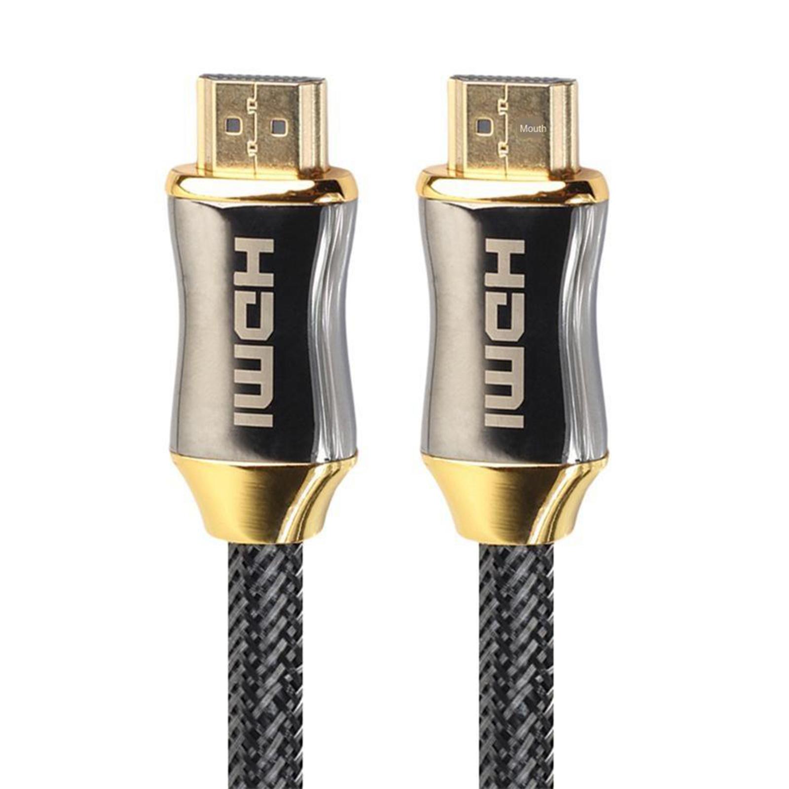 4K HDMI Cable | High Speed, Braided & Gold Connectors, 4K 60Hz, Ultra HD, 2K, Compatible | for PS5, Monitor, Laptop & More