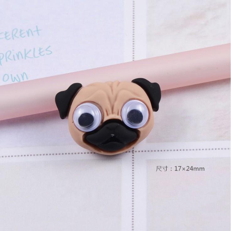 *HN* Charm mặt thú mắt lúc lắc cho các bạn trang trí vỏ ốp điện thoại, dán Jibbitz, DIY