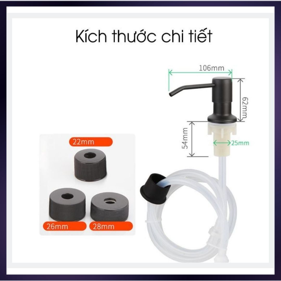 Bộ vòi xịt nước rửa chén gắn bồn rửa tự bơm hút dầu rửa bát với ống dẫn silicon dài 1,2m giúp kệ bếp đẹp và gọn gàng