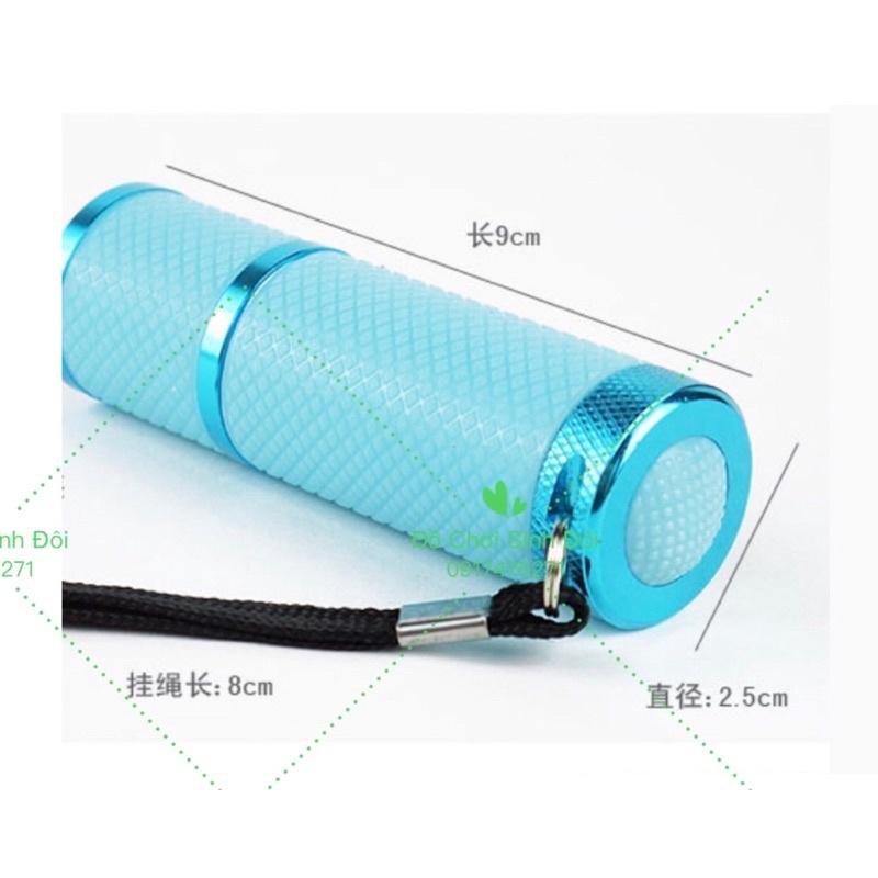 Đèn pin nhỏ - màu dạ Quang - 9 bóng