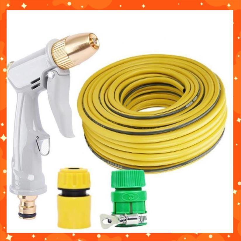 Bộ dây vòi xịt nước rửa xe, tưới cây tăng áp 3 lần, loại 3-5m  206846