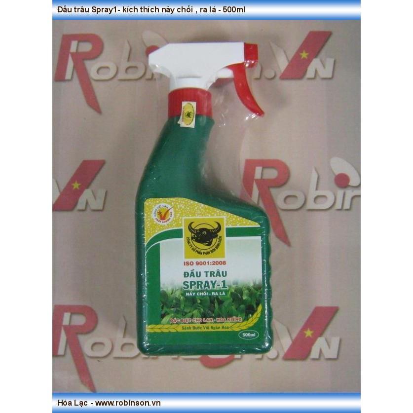 Phân bón lá Đầu Trâu SPRAY 1 - Nảy chồi Ra lá_ chai 500ml