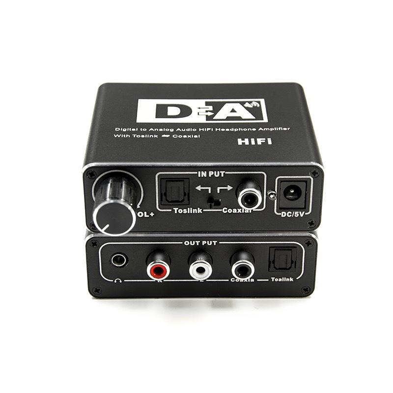 Bộ chuyển đổi âm thanh kỹ thuật số sang analog giá tốt nhất có điều chỉnh âm lượng cáp quang kỹ thuật số đồng trục sang bộ giải mã âm thanh analog
