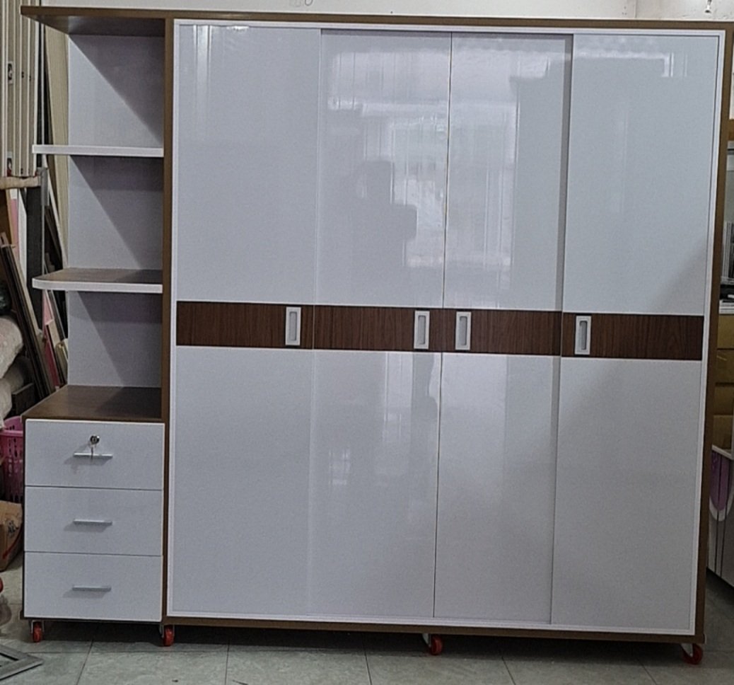 Tủ áo mở lùa Juno Sofa kèm kệ Chất lượng JN034