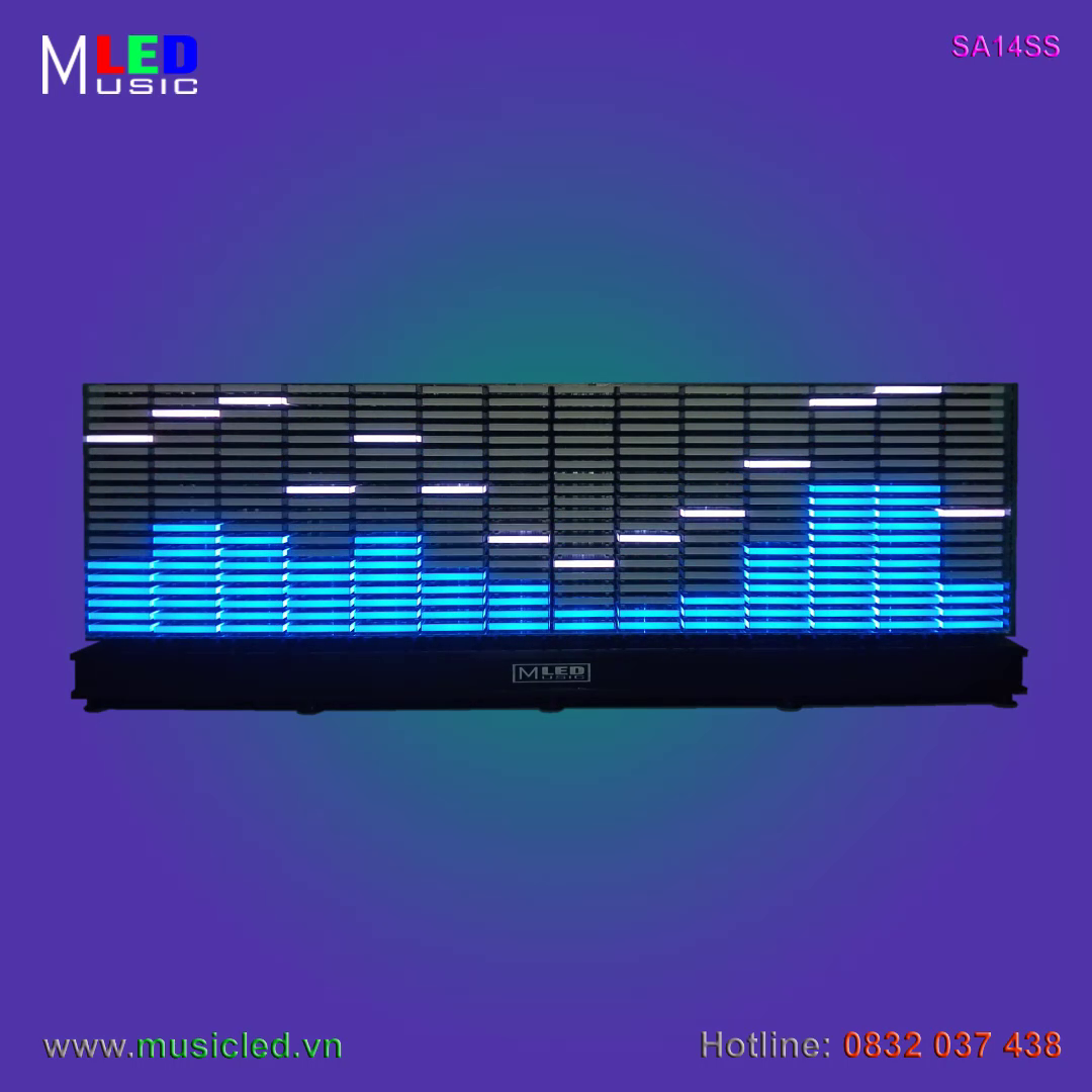 Dàn đèn Music LED nháy theo tần số nhạc 14 cột để bàn