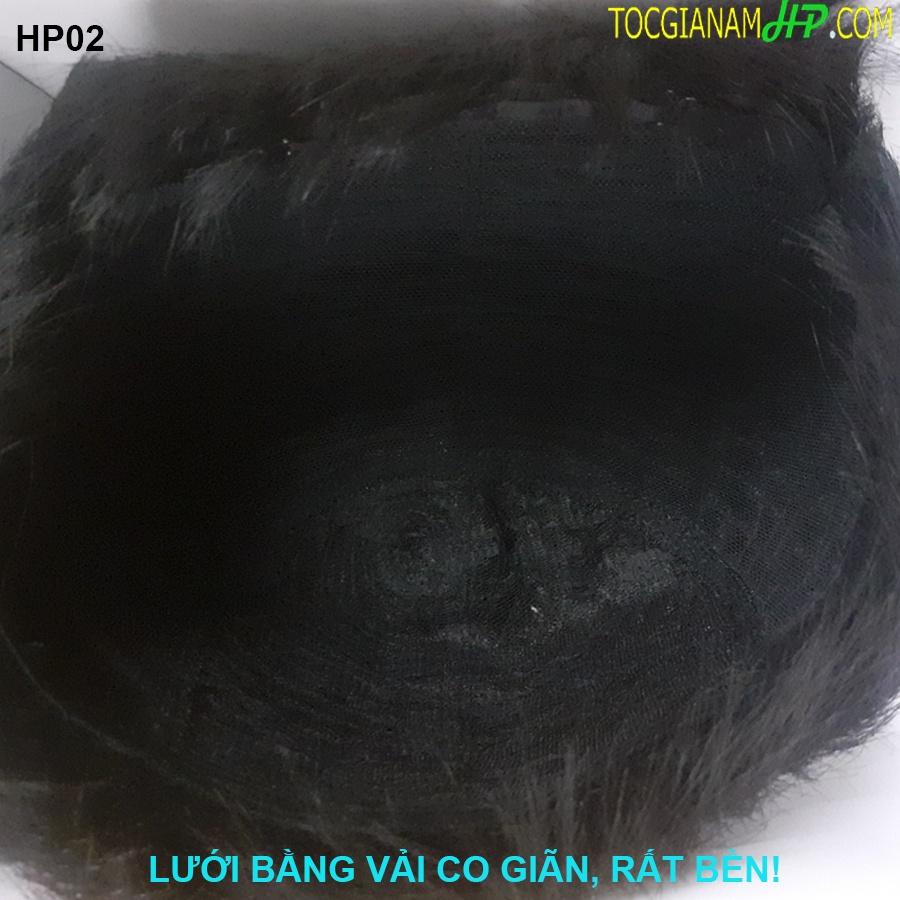 Tóc giả nữ ngắn nguyên đầu,làm bằng tóc thật. Tặng kèm lưới tóc