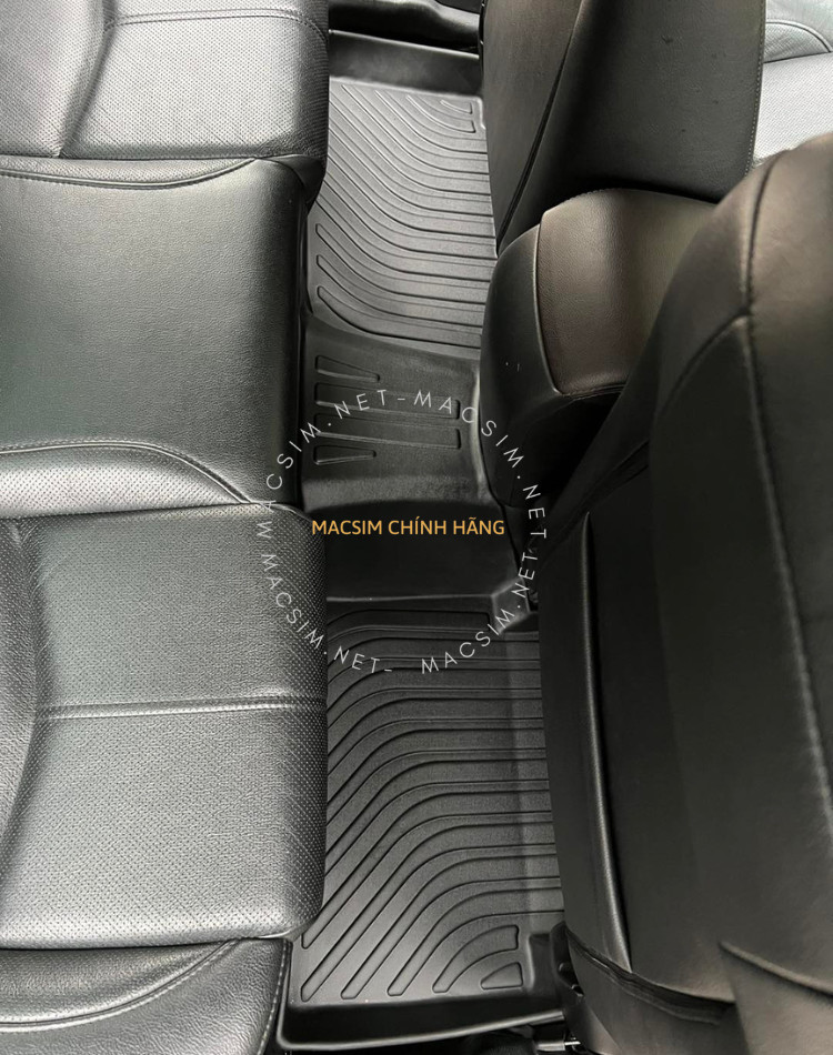 Thảm lót sàn xe ô tô Mazda 3 2020-2023 Nhãn hiệu Macsim chất liệu nhựa TPE cao cấp màu đen