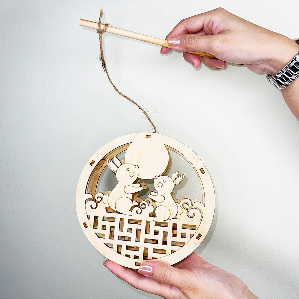 Lồng Đèn Sáng Tạo - Thỏ Ngọc Vui Trăng - Giftbrand GB03