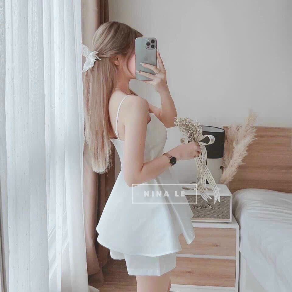 SET ÁO 2 DÂY TRƠN VỚI QUẦN NGẮN