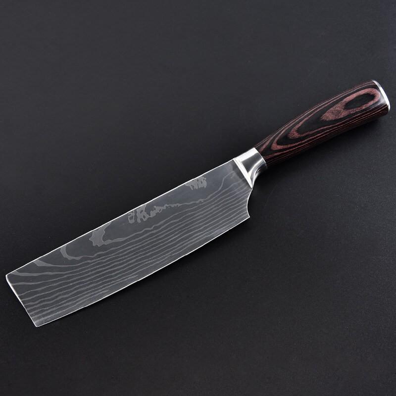 DAO - DAO BẾP NHẬT BẢN USUBA THÉP DAMASCUS MÃ BDT125 nt topcomshop vn