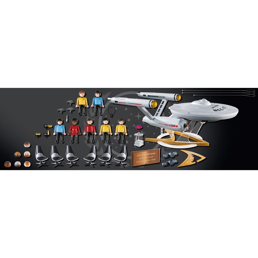 Đồ chơi mô hình Playmobil Trạm du hành vũ trụ Star Trek Enterprise NCC-1701