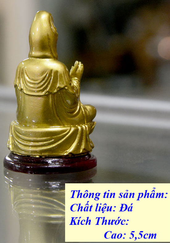 Tượng ngài Quan Thế Âm Bồ Tát cao 5cm-Nhiều màu