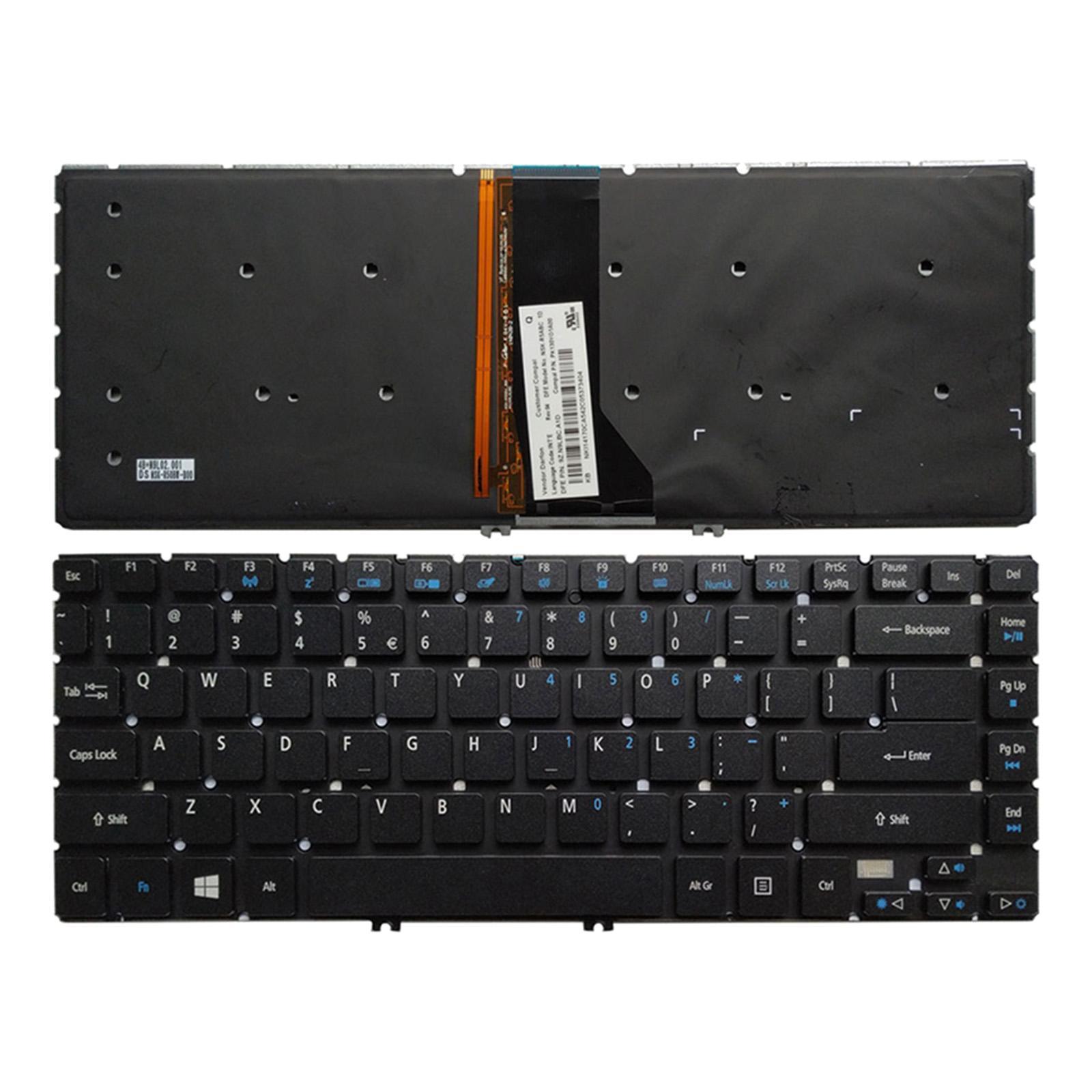 Laptop US Layout Keyboard w/ Backlit for ACER R7 R7-572G Laptop Notebook