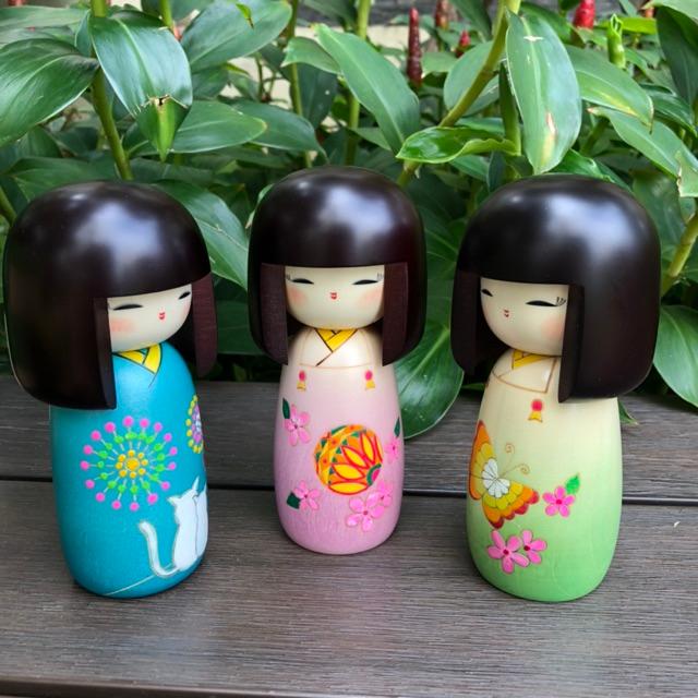 Búp bê Chouchou, búp bê Kokeshi, búp bê gỗ handmade Nhật Bản