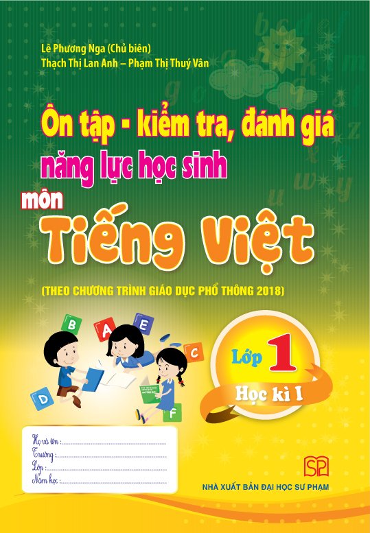 Combo 4 cuốn Ôn tập - Kiểm tra, đánh giá năng lực học sinh môn Tiếng việt và môn Toán lớp 1 học kì 1 + học kì 2