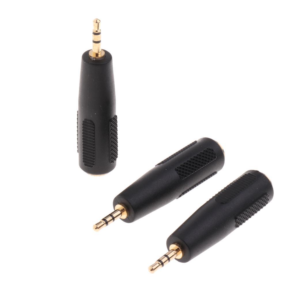 3.5mm to 2.5mm Stereo Audio Headphone Earphone   Adapter Converter Black